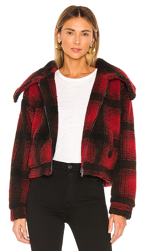 superdown Candy Zip Front Jacket in Red Plaid | REVOLVE