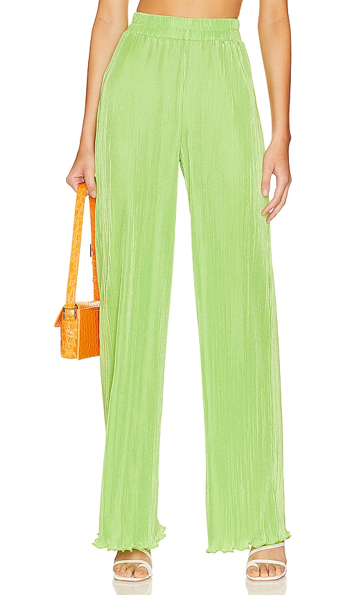 Superdown Alana Pant In Lime Green