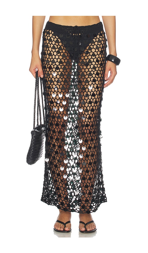 superdown Dinah Crochet Maxi Skirt