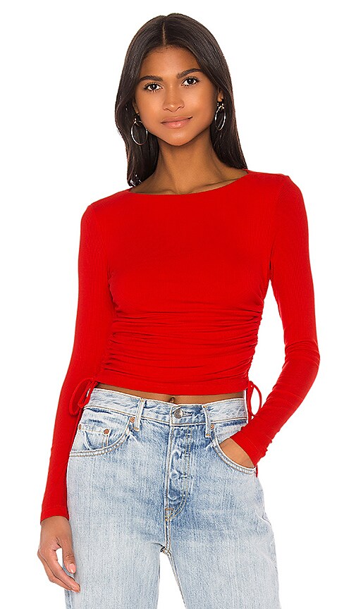 Stefani Ruched Tie Top