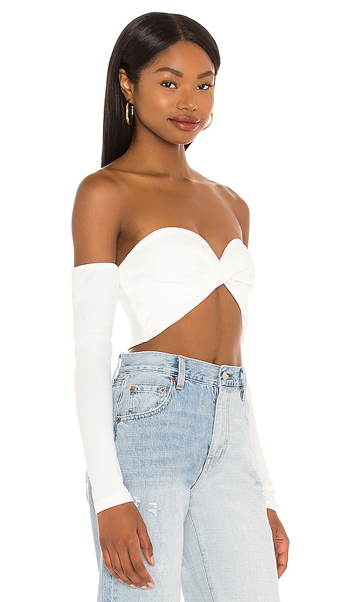 SUPERDOWN CELESTE TWIST CROP TOP