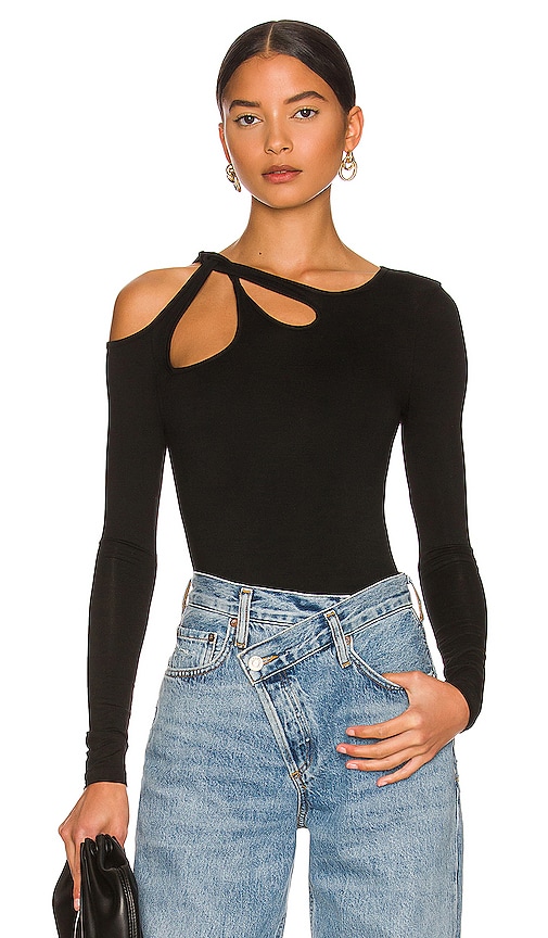 superdown Yesenia Twist Bodysuit in Black | REVOLVE