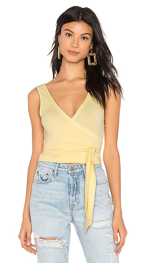 Mina Rib Wrap Top