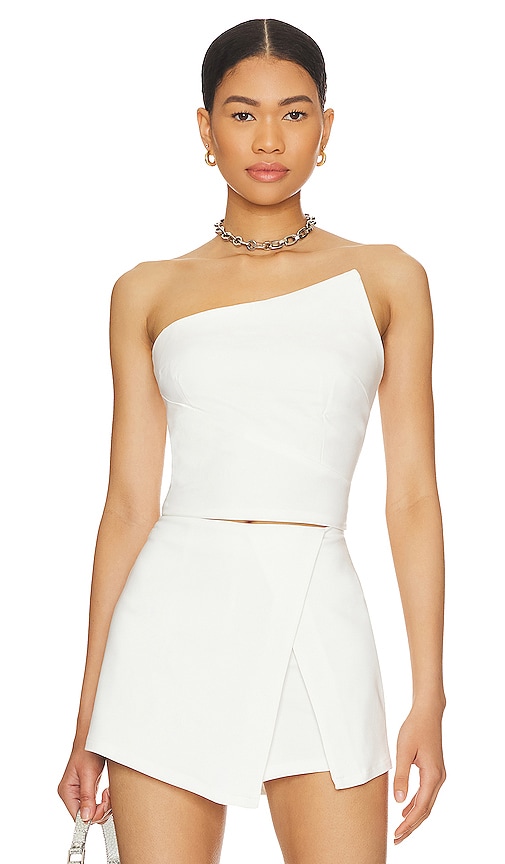 Shop Superdown Quincy Strapless Top In White