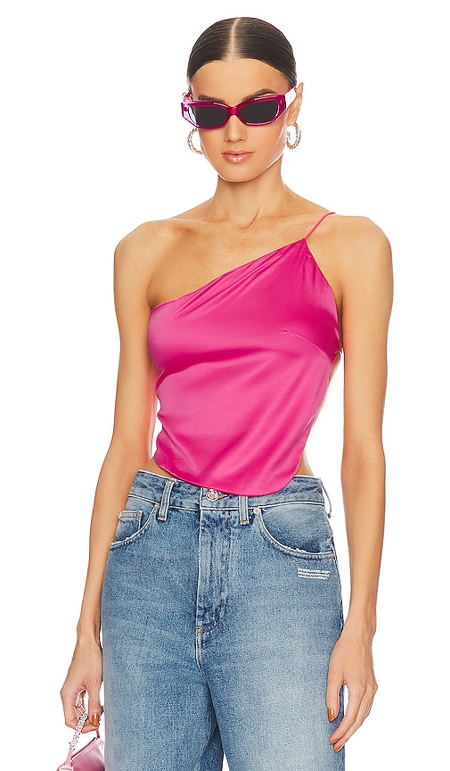 Superdown Gianna Backless Top In Pink