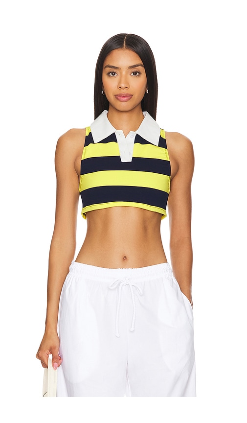 superdown Koko Crop Top in Yellow Multi