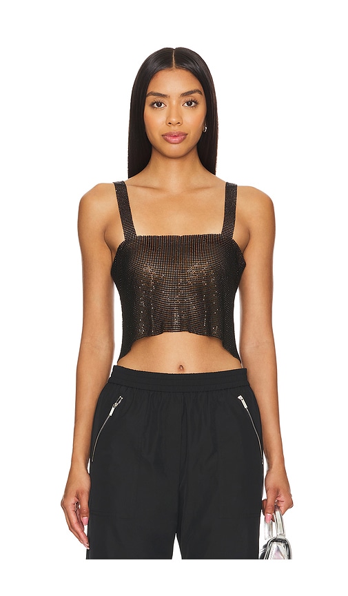 Shop Superdown Mackenzie Crop Top In Black