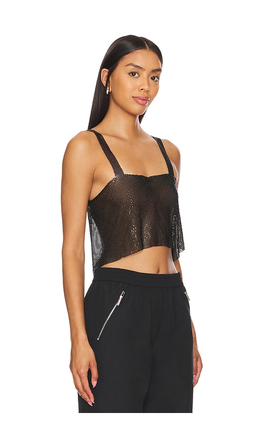 Shop Superdown Mackenzie Crop Top In Black