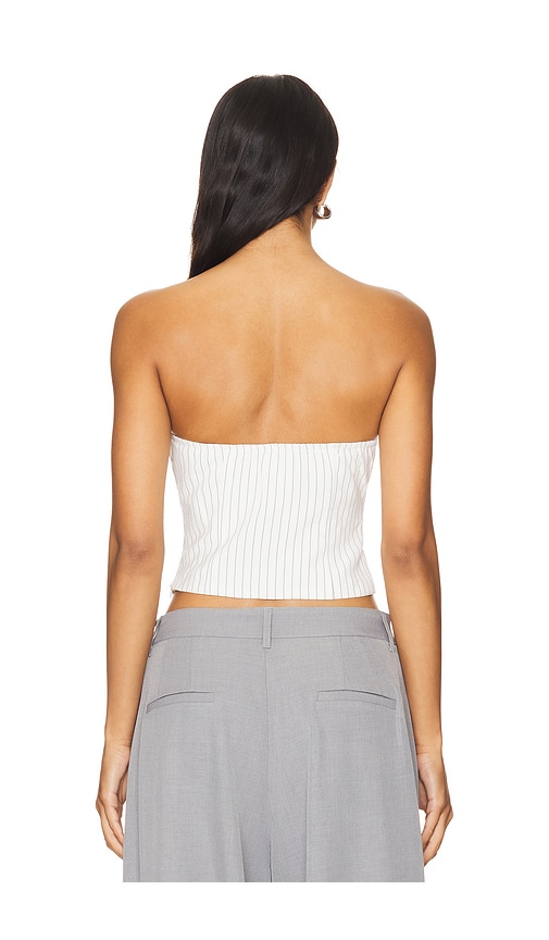  Superdown Oberteil Rianna Strapless In White. Größe Xs. Also In L. 