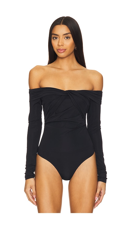 Shop Superdown Jillian Bodysuit In Black