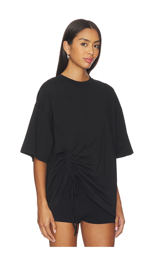 Superdown Piper Ruched Top In Black