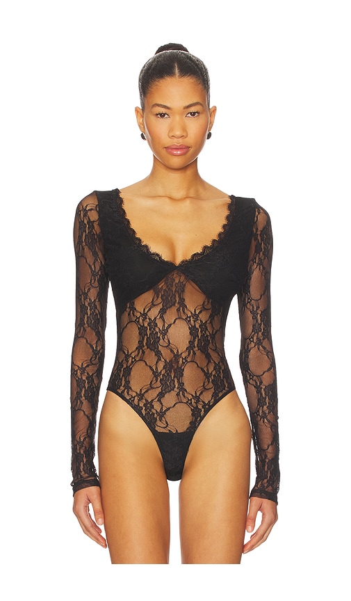 Superdown Halcyon Bodysuit In Black