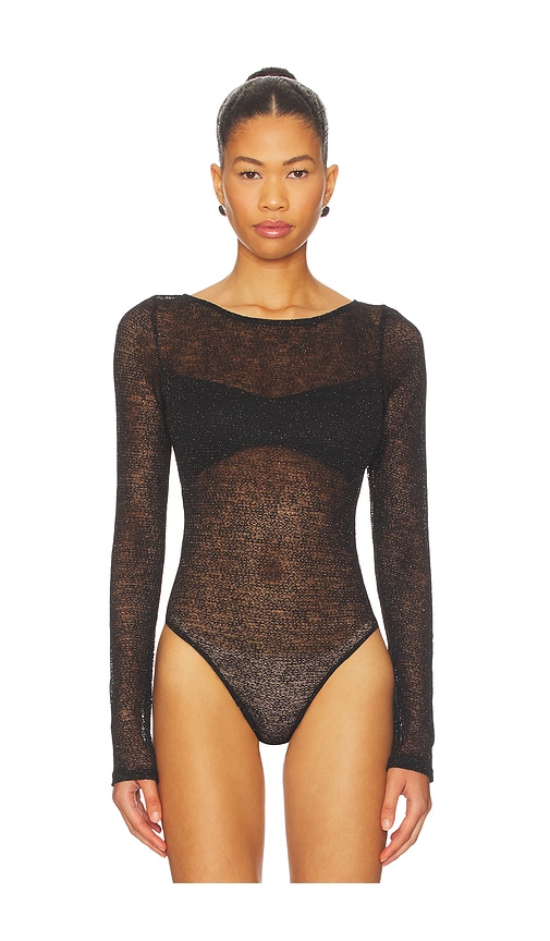 Superdown Minerva Bodysuit In Black