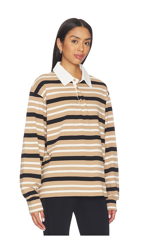 Superdown Sashia Polo Top In Multi