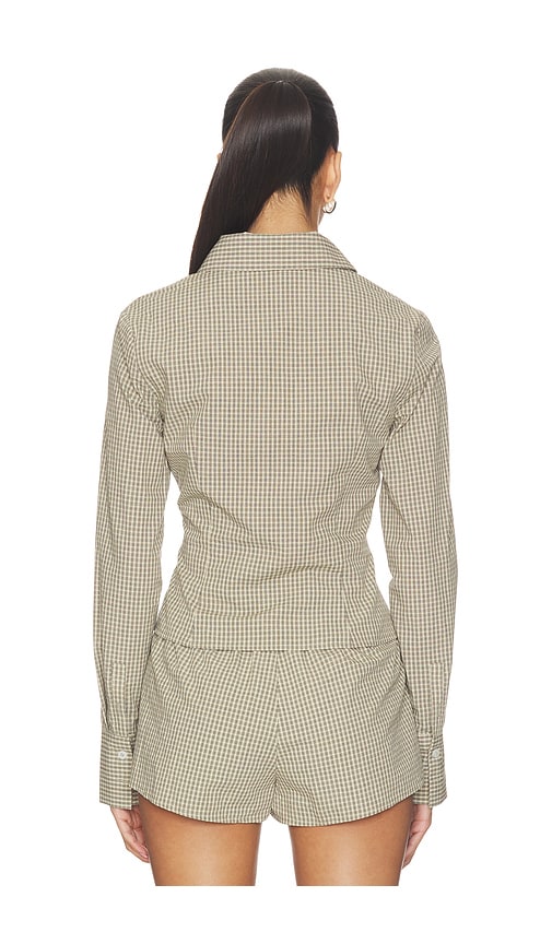  Superdown Silas Button Down Top In Neutral. Size Xxs. Also In M. 