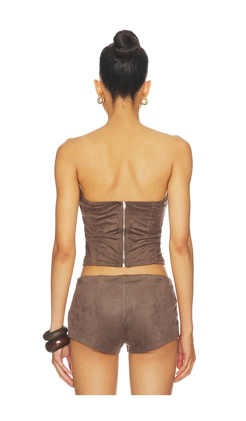  Superdown Oberteil Spence In Brown, Grey. Größe Xxs. Also In Xs, S, M, L, Xl. 