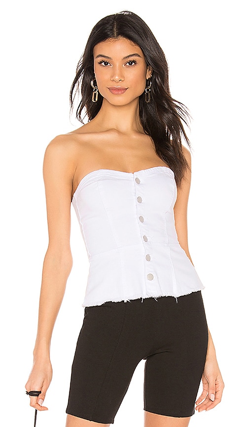 Victoriana Denim Bustier