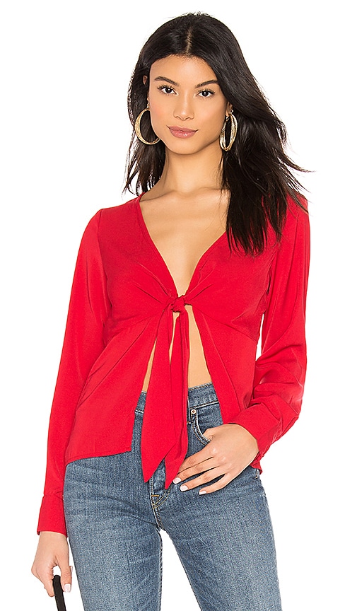 Rita Tie Front Top
