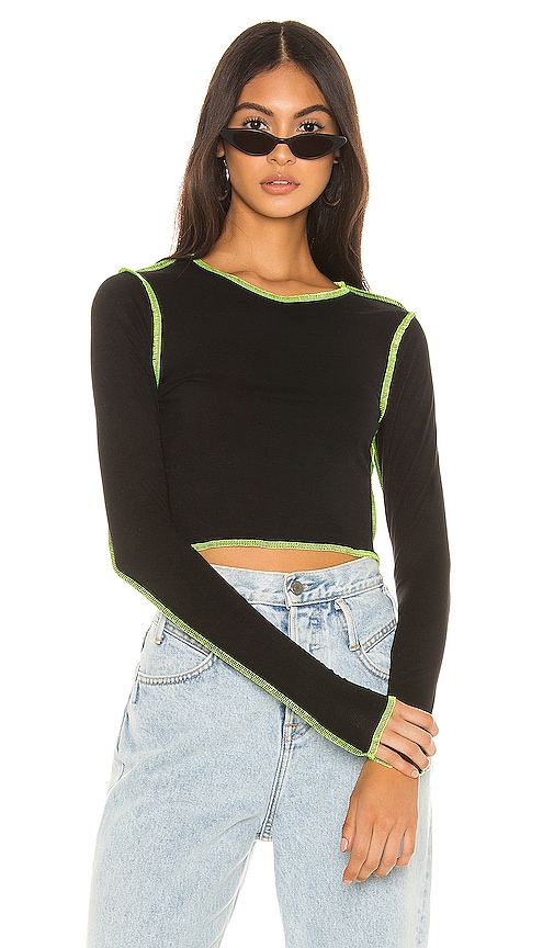 Alisha Contrast Thread Top