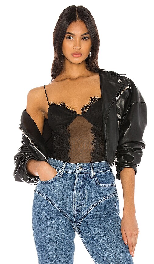 Amy Lace Trim Bodysuit