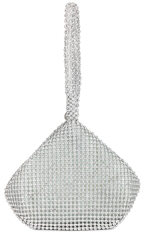 Shop Superdown Sonia Crystal Bag In Metallic Silver