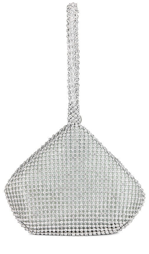 Shop Superdown Sonia Crystal Bag In Metallic Silver