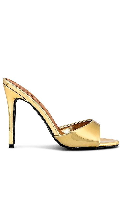 Shop Superdown Tori Heel In Metallic Gold