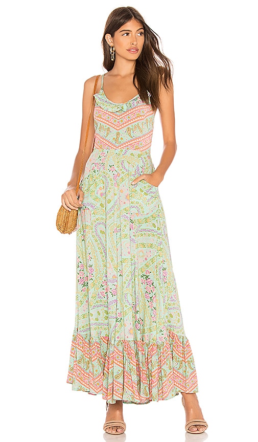City Lights Strappy Maxi in Sage 