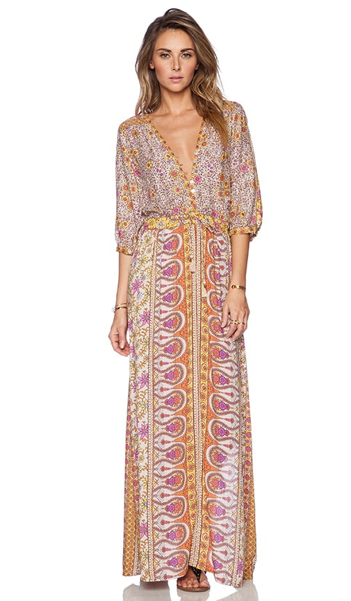 spell boho blossom maxi dress