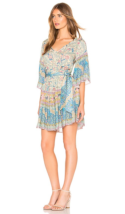 spell oasis mini dress opal