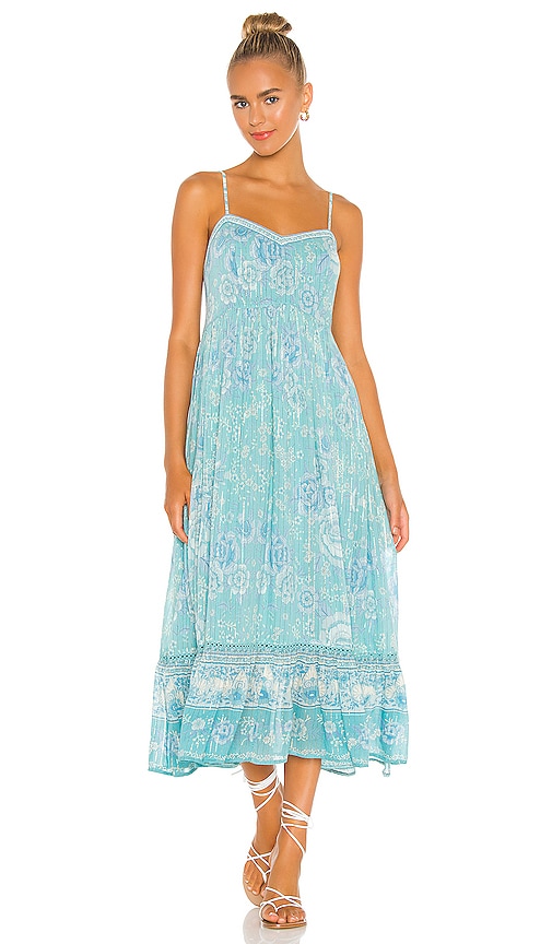 spell mystic strappy maxi dress