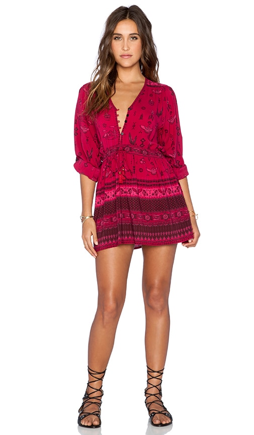 Spell & The Gypsy Collective Phoenix Play dress in Magenta | REVOLVE