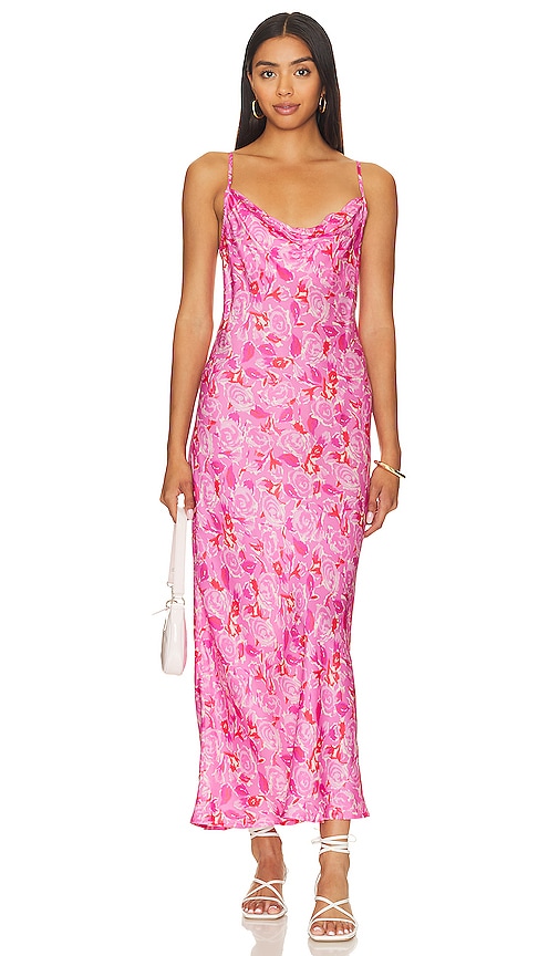 Spell Islamorada Bias Strappy Maxi Dress In Pink