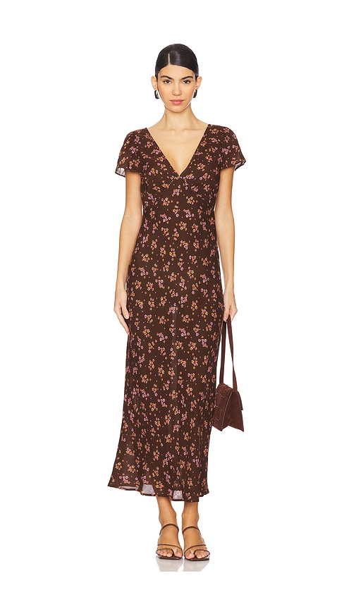 Shop Spell Melody Bias Maxi Dress In Brown