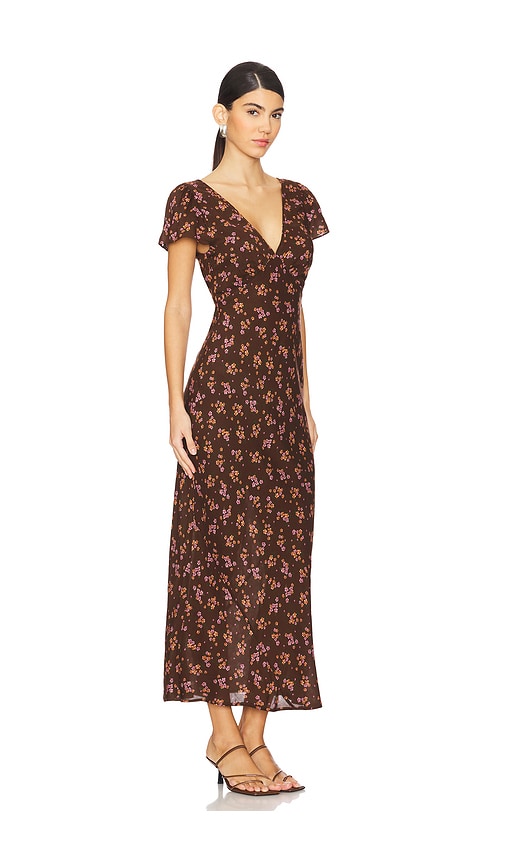 Shop Spell Melody Bias Maxi Dress In Brown