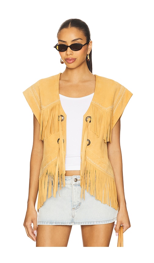 Spell Fearless Heart Suede Fringe Vest