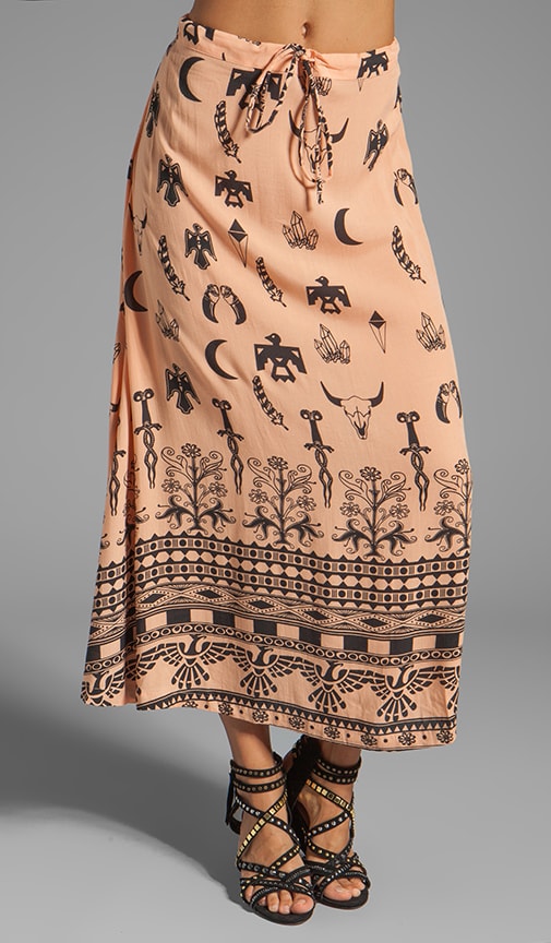 tribal maxi skirt