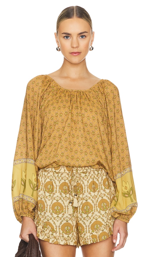 Shop Spell Chteau Blouse In Yellow