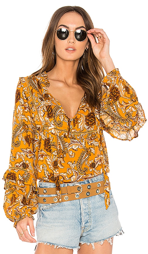 SPELL Etienne Blouse in Sienna | REVOLVE