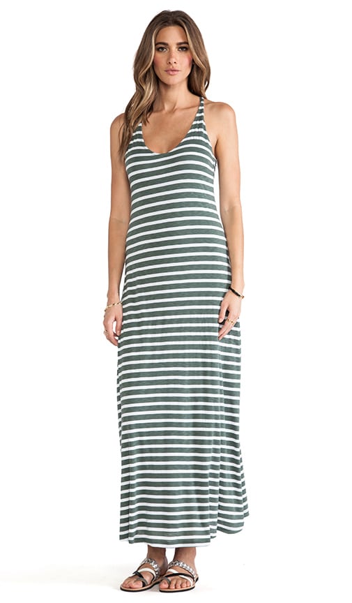 Mediterranean Stripe Maxi Dress