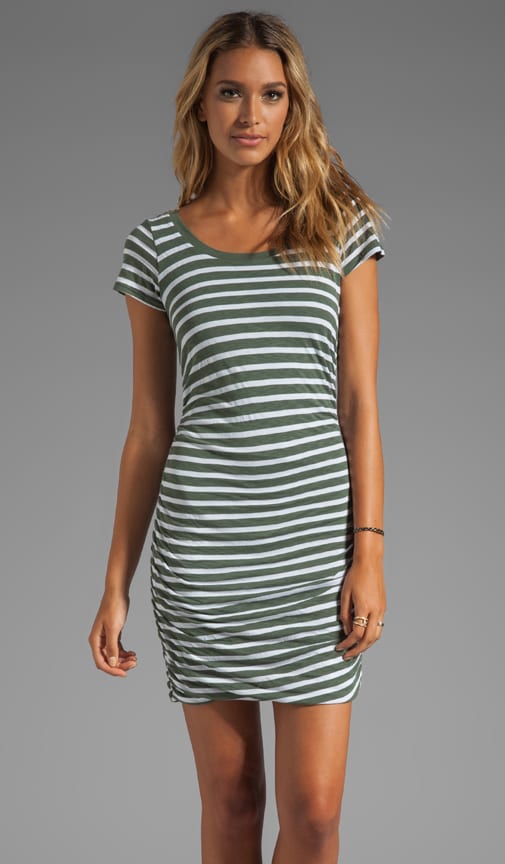 Short Sleeve Stripe Dress