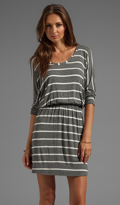 Short Sleeve Striped Mini Dress