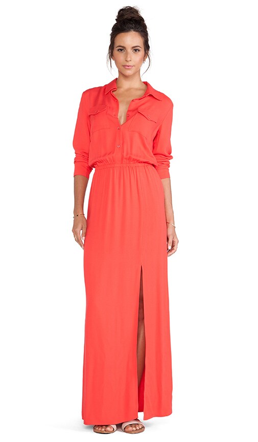 button up maxi dress