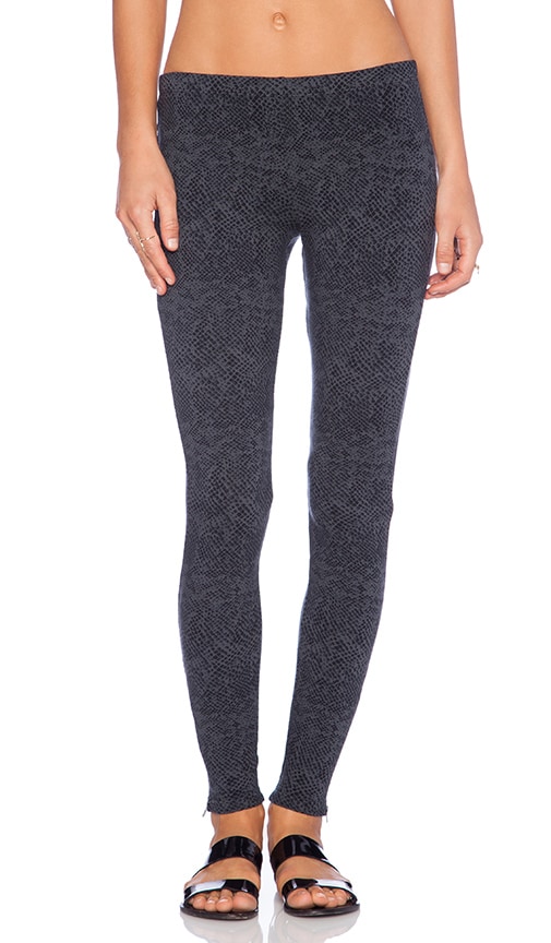 Splendid Python Legging in Gunmetal