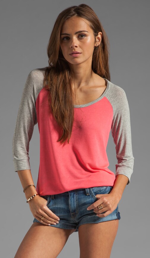 Drapey Lux Jersey Baseball Tee