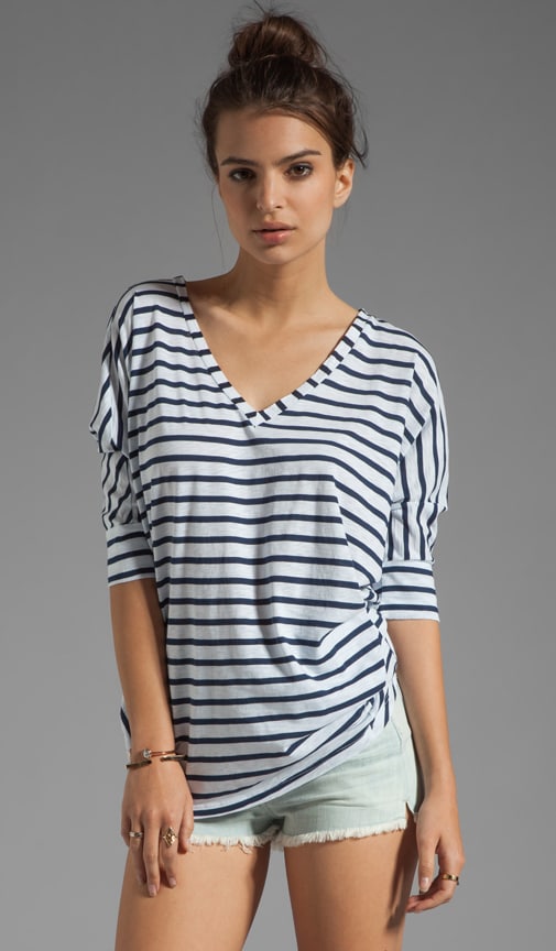 Miami Stripe V Neck