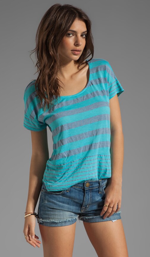 Marseille Chambray Stripe Tee