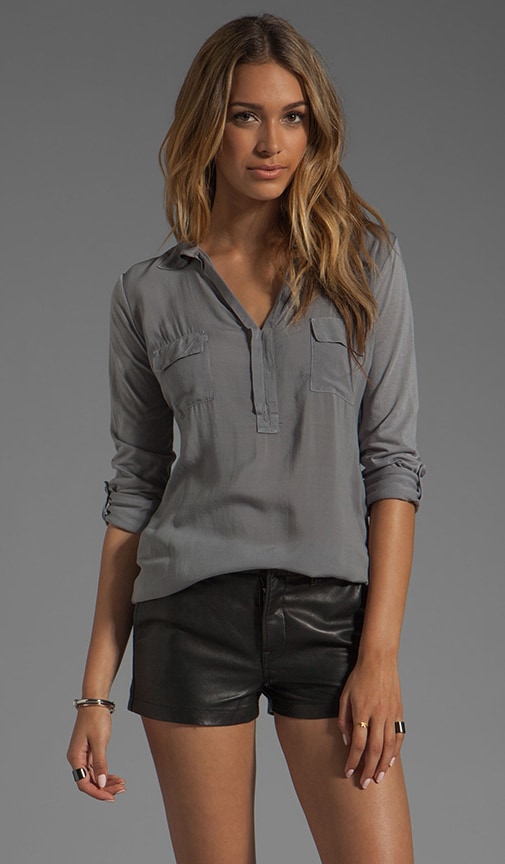 Shirting Collar Top