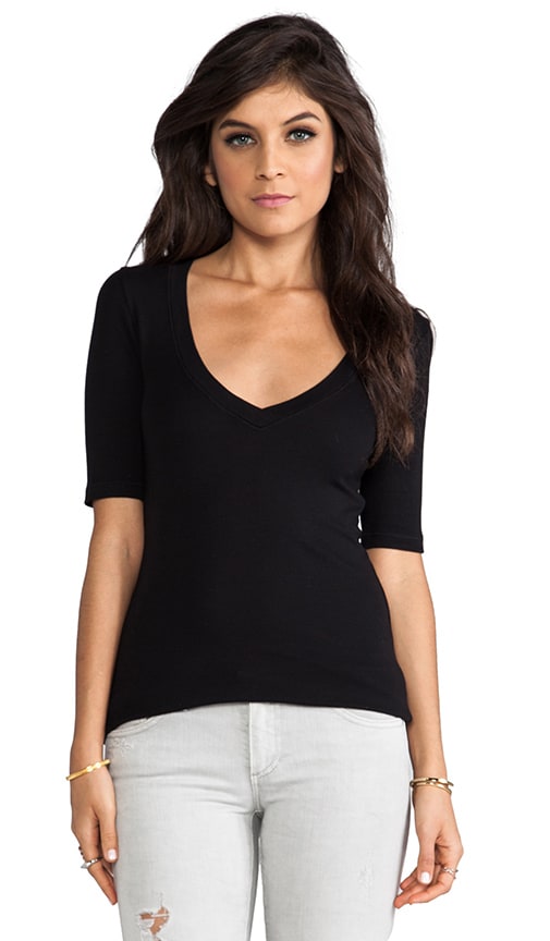 1x1 V Neck Tee