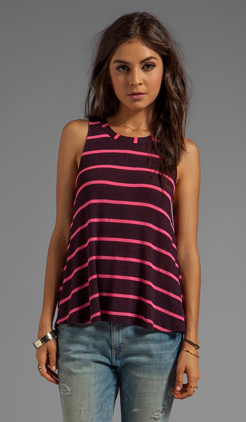 Brooklyn Striped Drapy Lux Tank